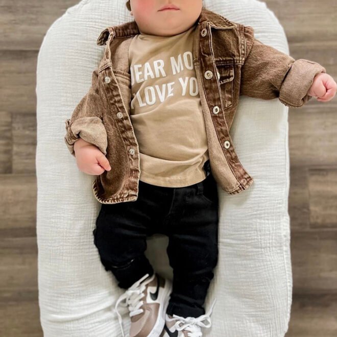 Custom Cotton Denim Acid Wash Boys Jacket Unisex Coats - Image 2