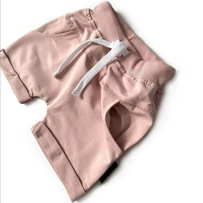 Custom cotton rolled leg cuff kids shorts - Image 5