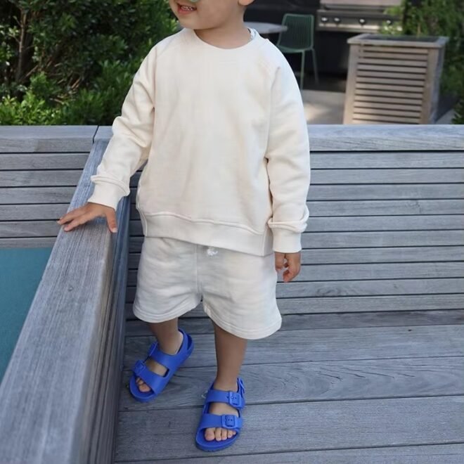 Custom 100% Cotton Causal Baby Clothing Sets - Image 2