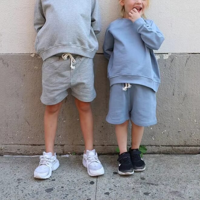 Custom 100% Cotton Causal Baby Clothing Sets - Image 6