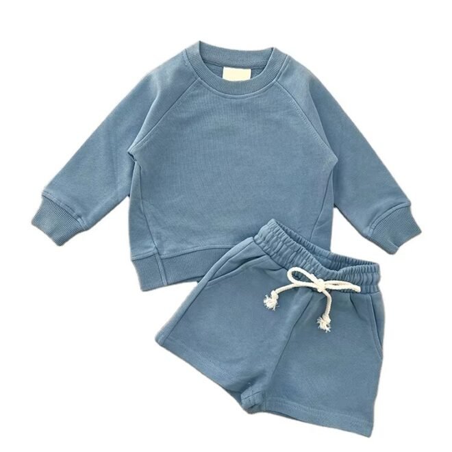 Custom 100% Cotton Causal Baby Clothing Sets - Image 3