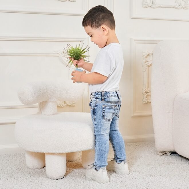 Custom Comfortable Long Pants Fit Stretch Distressed Jogger Kids Jeans - Image 2