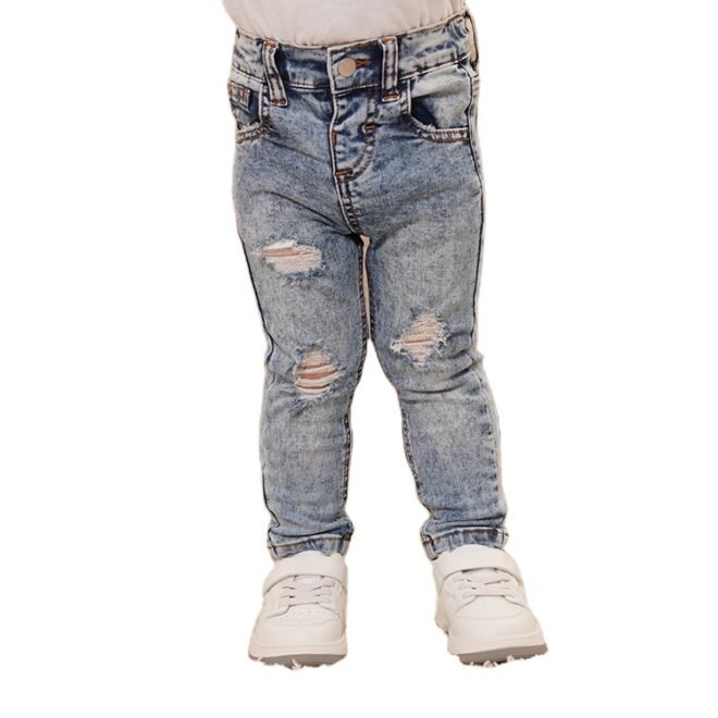Custom  Boys Stretch Slim Fit Denim Pants Kids Jeans - Image 6