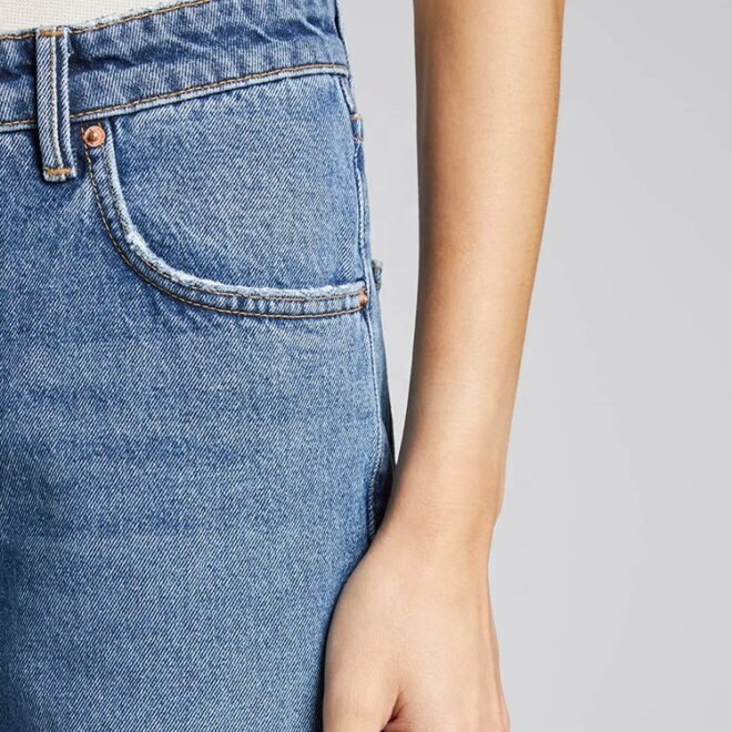 Custom Straight Long Trousers Women Denim Pant - Image 6