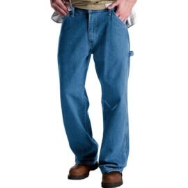 Hot Selling Custom Work Enough Jeans For Men 100% Cotton Blue Denim Men Carpenter Jeans