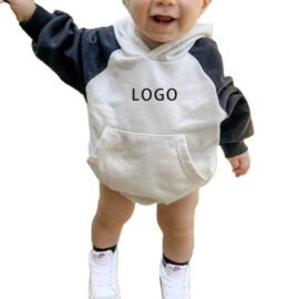 New design oversized sweatshirt romper baby embroidered sweatshirt toddler