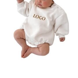 Wholesale baby clothing custom snap button 100% cotton baby rompers