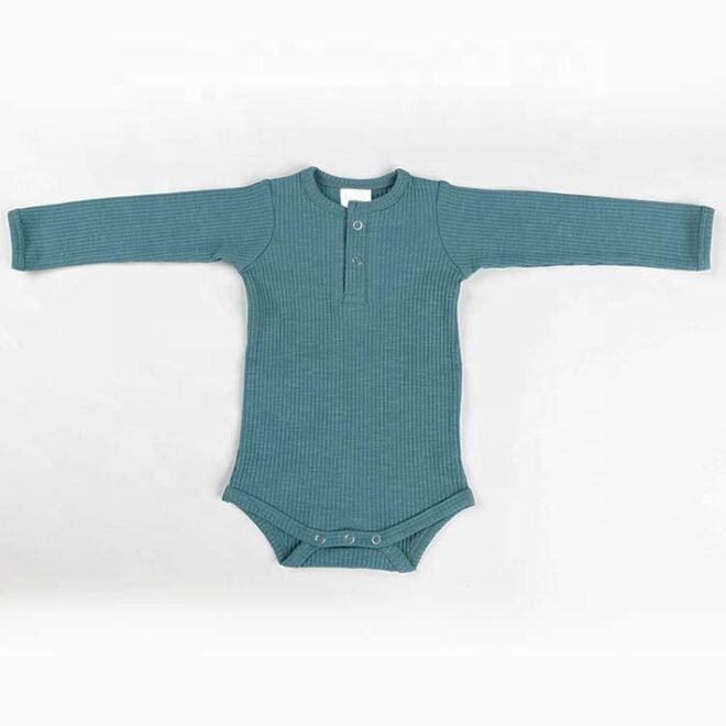 Wholesale Cotton Long Sleeve Bodysuit Newborn Baby Clothes Snap Button Baby Rompers