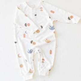 Standard Factory Price Snap Button Overall Print Baby Rompers