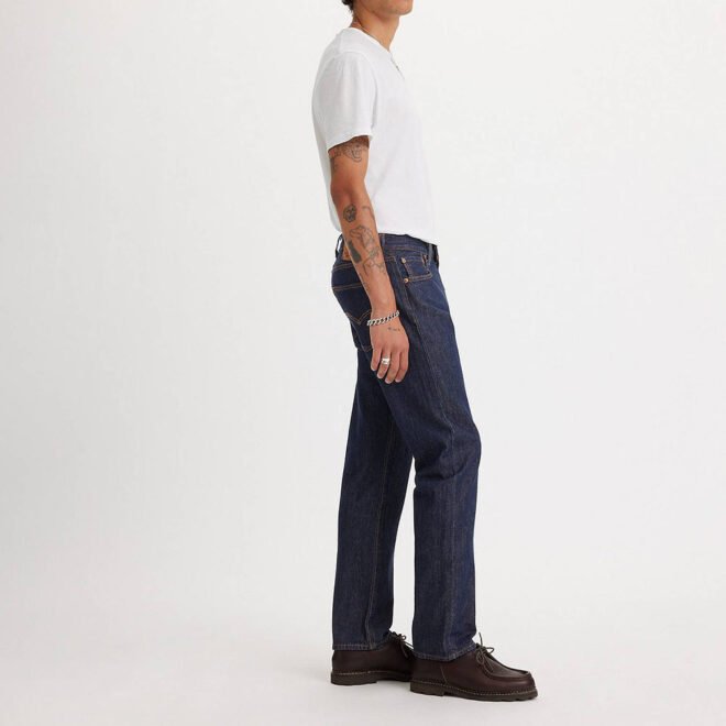 Custom OEM fashion man black blue jeans denim 501 FIT MEN'S JEANS straight pants - Image 2