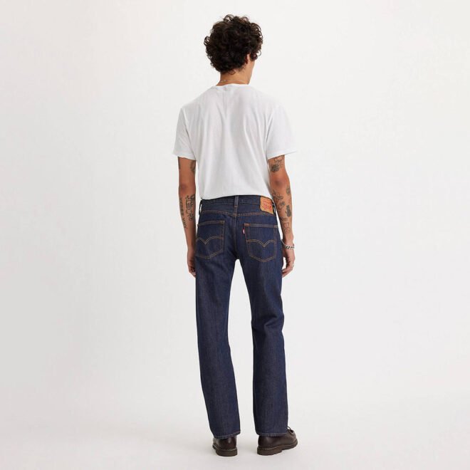 Custom OEM fashion man black blue jeans denim 501 FIT MEN'S JEANS straight pants - Image 3