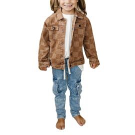 Custom 2024 fashion winter kids denim jackets boys jean coats