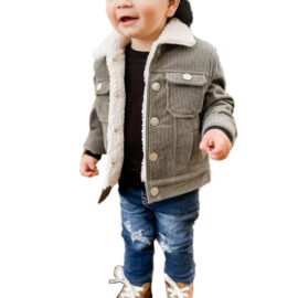 Boys/Kids Corduroy Jackets Unisex Corduroy Wool Jackets Corduroys For Winter Coat