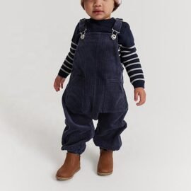 High Quality Custom Toddler Boys Stylish Pants Cotton Corduroy Kids Overall