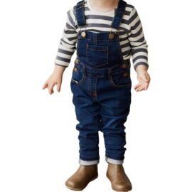 Wholesale New Innovations Good Price Kids Thick Twill Overalls