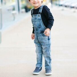 Explosive New Products China Factory Price Denim Overall Kids