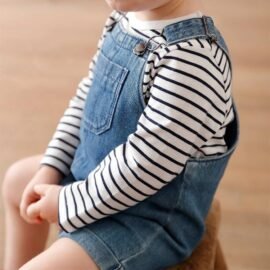 Summer New Hot Selling Baby Boy Denim Short Overalls Adjustable Suspenders Fashion Shorts