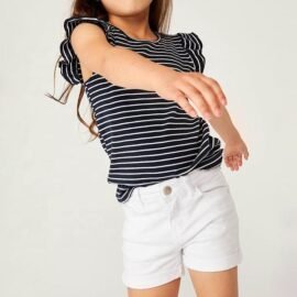 Modern Novel Design Factory Price Kid White Shorts