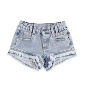 2023 New style girls tassel jean shorts summer children’s fashion shorts soft comfortable denim shorts for girls