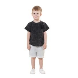 Customization Cotton Breathable Acid Wash Design Boys T-Shirts