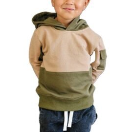 Custom children winter clothing modern kids hoodies tracksuit sweatshirt