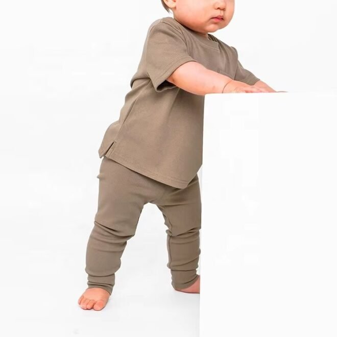 Custom children cotton causal pants - Image 3