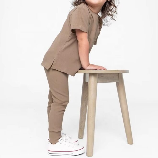 Custom children cotton causal pants - Image 4