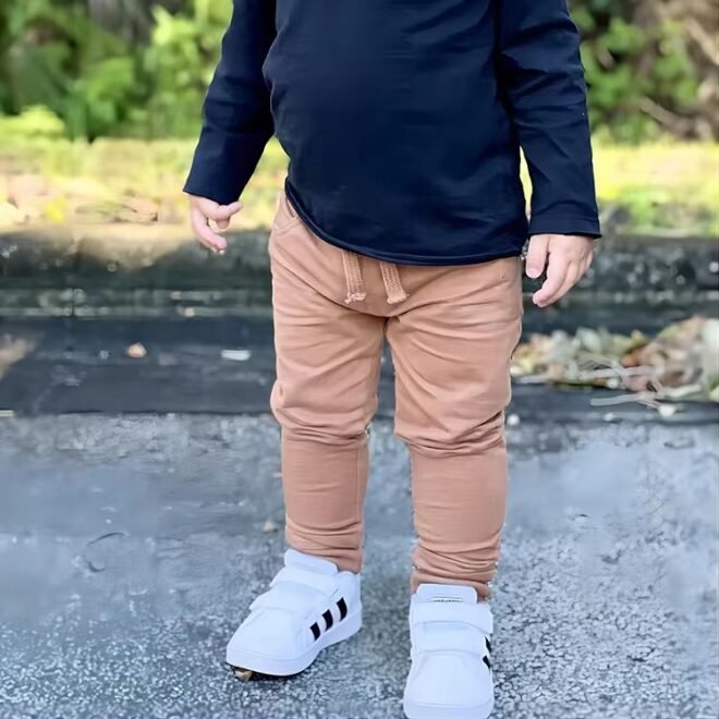 Factory custom stretch casual kids joggers - Image 4