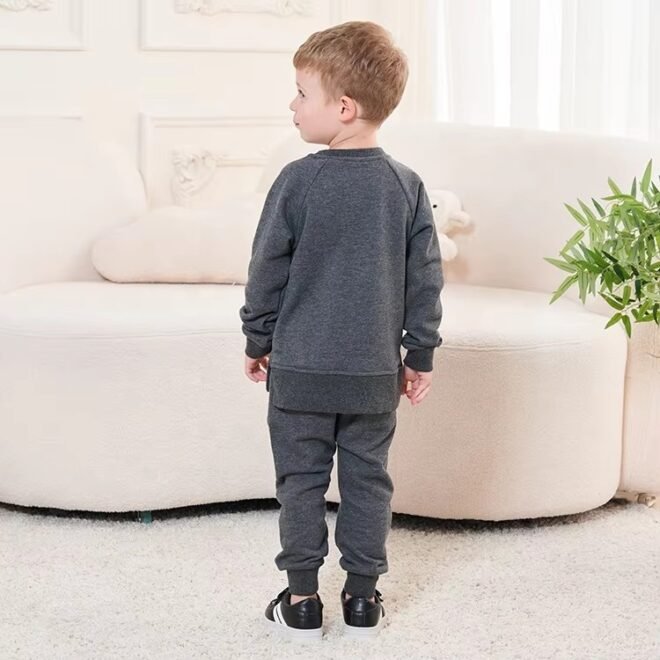 Custom  French Terry  Sweatshirts Boys Clothing Set - Image 2