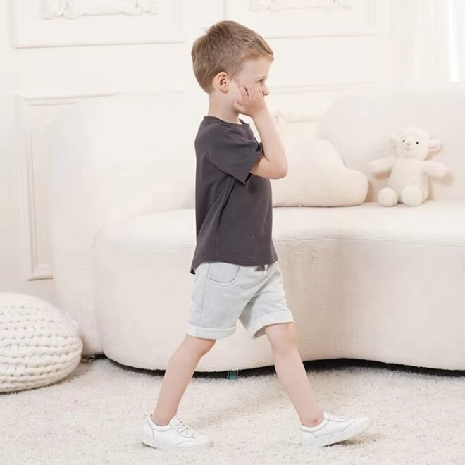 Customn Soft Stretchy Bamboo Fabric T-shirts For Boys Clothing Set - Image 6