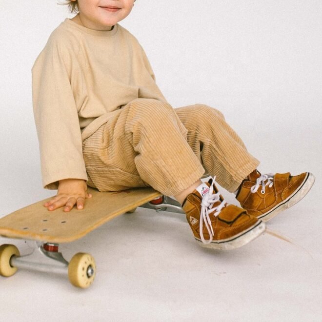 OEM 100% Cotton Oversized Kids Blank Top Long Sleeve T-Shirt Boys Tee - Image 5