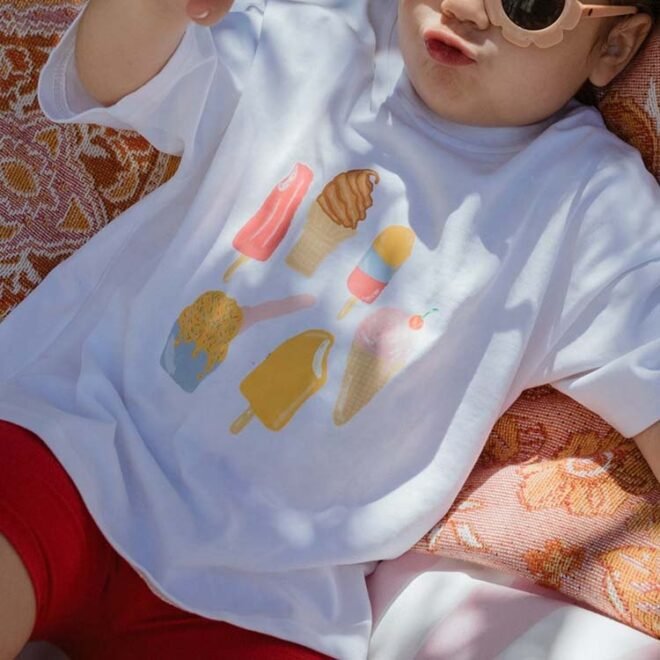 Factory Price Custom Summer Printing Tee Unisex Cute T-shirt For Boys & Girls - Image 6