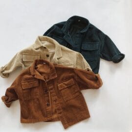 Custom Logo Winter Outwear Unisex Cotton Corduroy Jackets