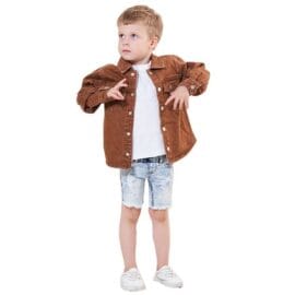 Autumn Denim Outerwear Customized Casual Coat Kids Denim Jackets