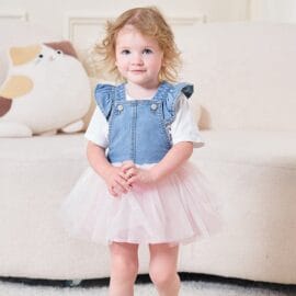 Custom Girls Soft Comfortable Cotton Denim Girls Skirts