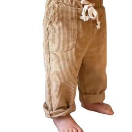 New fashion unisex corduroy pants for toddler straight fit cord trousers for boys