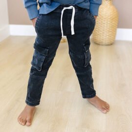 New trending factory custom winter suit loose jean denim pants for boys