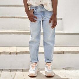 Best selling low price custom light blue denim pants kids jeans