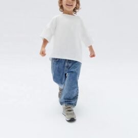 China Factory Supply High Quality 100% Cotton Denim Pants For Boys & Girls