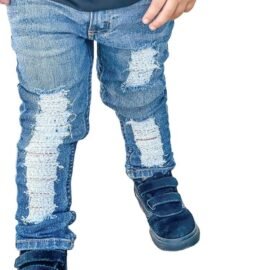 Wholesale Custom Fashionable Denim Jeans for Kids – Comfortable Fit Kids Denim Jeans