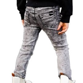 Hot Selling Acid wash Slim Fit Jeans Pants For Baby Boys Stretchy Soft Material Kids Jeans