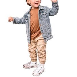 Toddler Boys Jeans Skinny Cargo Pants Twill Unisex New Children Joggers Boys Jeans