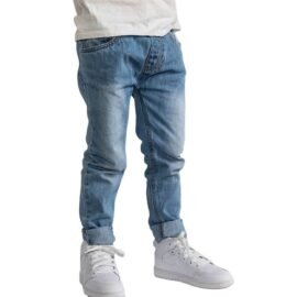 Toddler Straight Jean Pants For Kids Unisex Children Blue Denim Fashion Boys Jeans