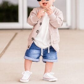Custom Casual Jean Shorts For Kids