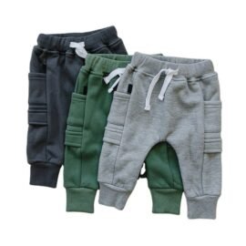 Custom Toddler Baby Boy Summer Sweatpants 6 12 18 Months 2T 3T Solid Drawstring Athletic Joggers Trousers Bottoms