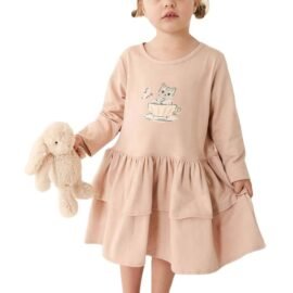 Wholesale Custom Summer Organic Cotton Dress Cute & Soft Girls Dresses