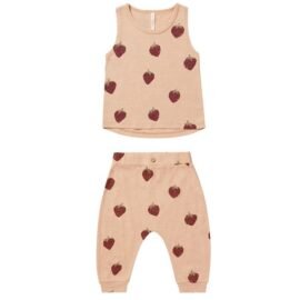 Fashionable Innovative Style Personalized Hues Cozy Warm-Weather Infant Vest Pants Kids clothes set