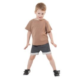 Hot selling Soft Stretchy Bamboo Fabric T-shirts For Boys Soft Stretchy Fashion Boys Clothing Set