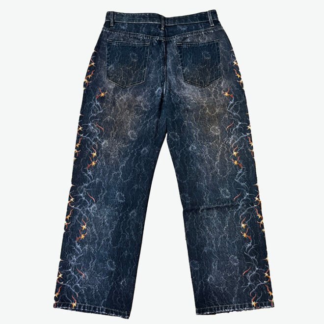 Custom Men's 3D Digital Printing Denim Pant - Image 2