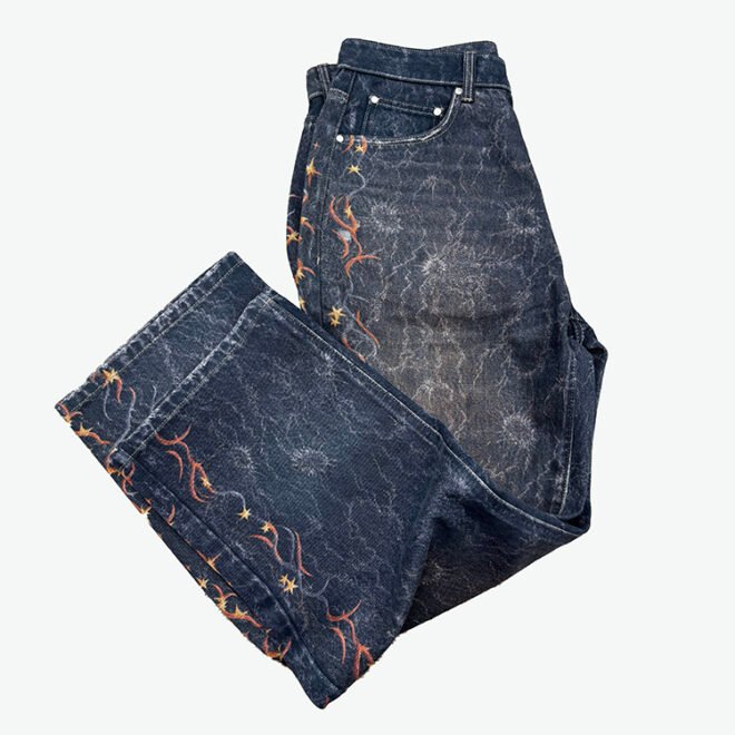Custom Men's 3D Digital Printing Denim Pant - Image 5
